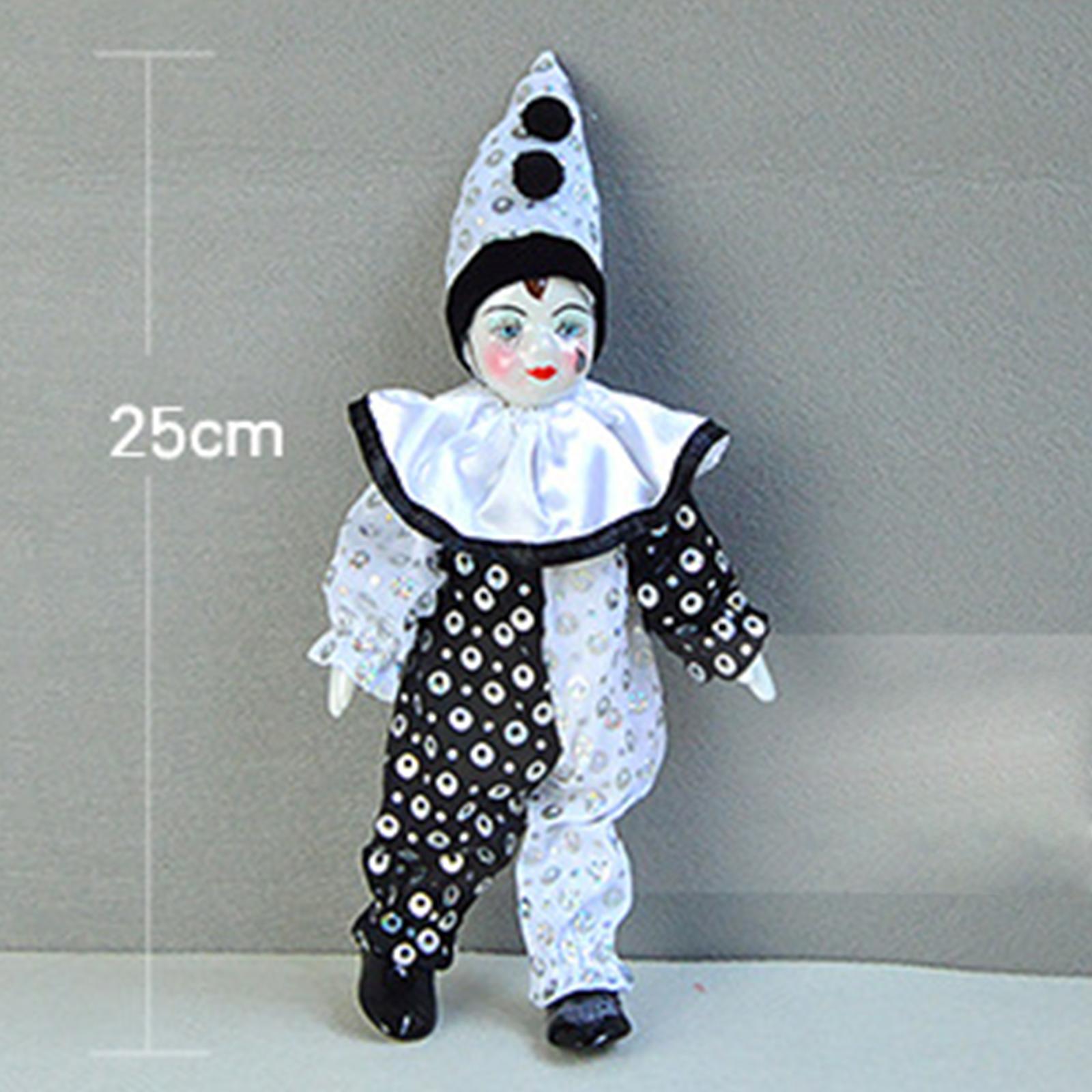 Vintage Collectible Clowns - ตุ๊กตาตัวตลกวินเทจงานฝีมือของสะสมตกแต่งสำหรับห้องนั่งเล่นผู้ใหญ่เด็ก