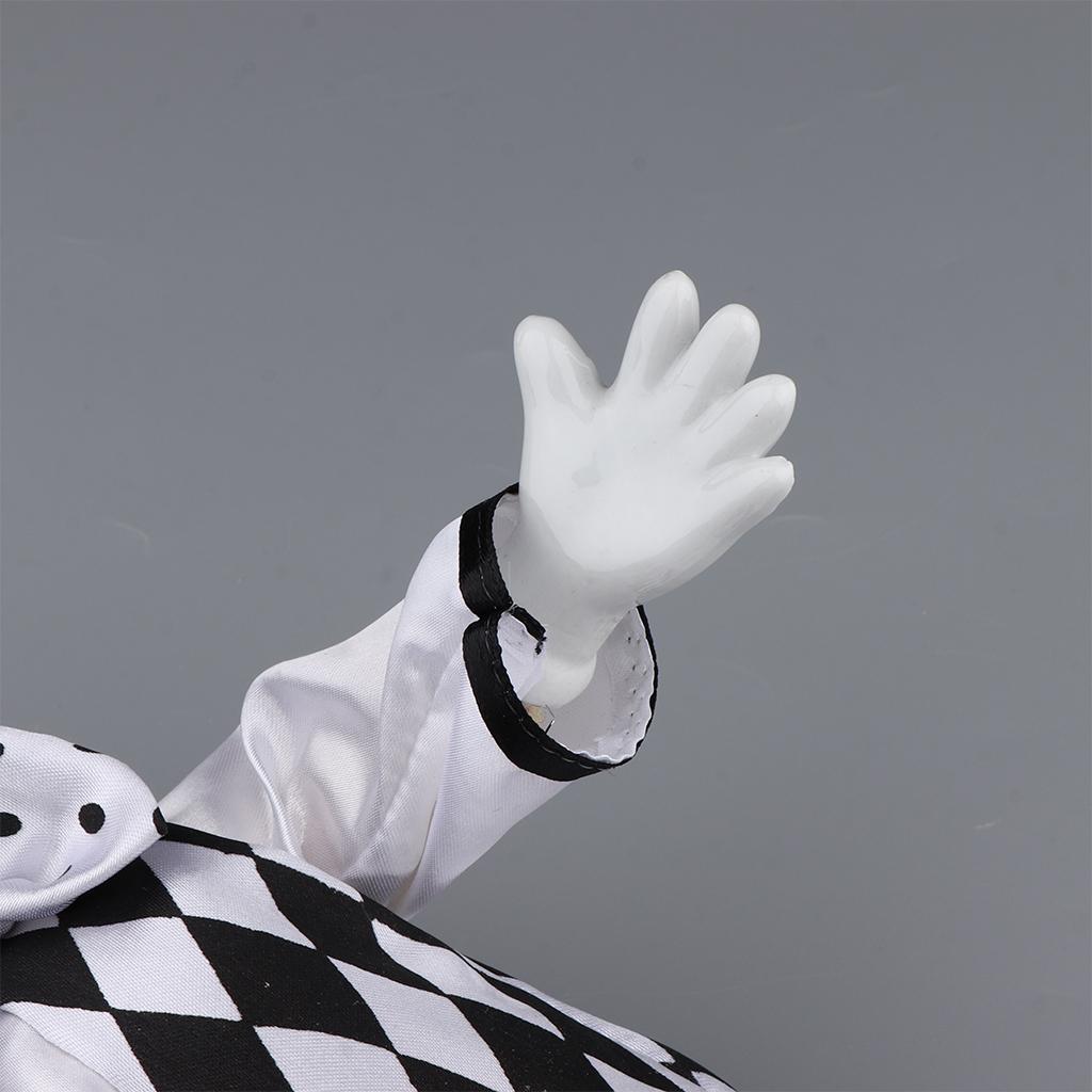 Vintage Collectible Clowns - ตุ๊กตาตัวตลกพอร์ซเลนตลกๆ ของสะสมเซรามิกฮาร์เลควิน งานฝีมือทำมือ ของเล่นสำหรับเด็กและผู้ใหญ่