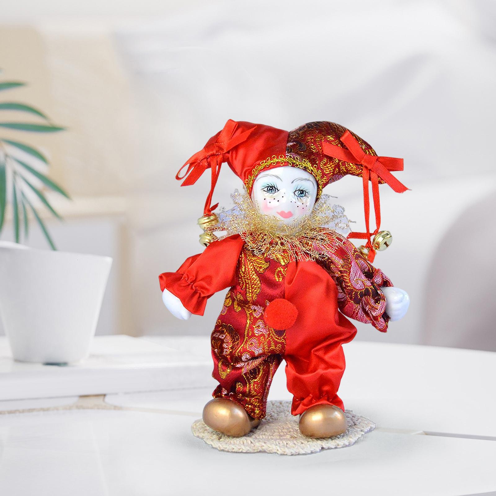 Vintage Collectible Clowns - ตุ๊กตาฮาร์เลควินวินวินเทจตุ๊กตาตัวตลกโบราณสำหรับเป็นของที่ระลึกของสะสมวันเกิด