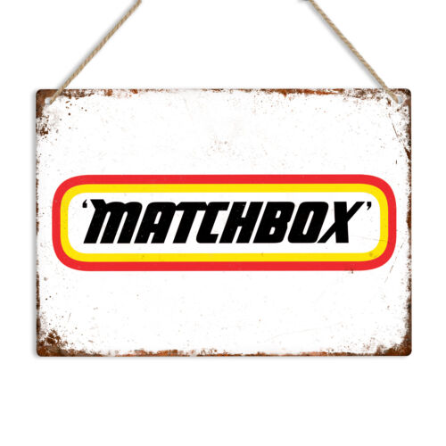 Vintage Toys Collector - ป้ายโลหะวินเทจลายโฆษณาของ Matchbox Toys ของตกแต่งบ้าน ของสะสม ของขวัญสำหรับคนรักของสะสม