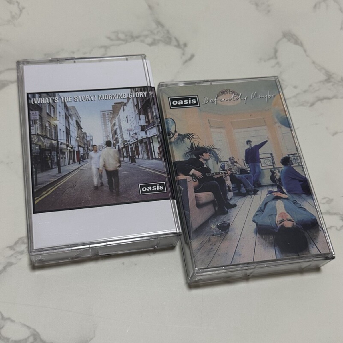 Vintage Collection - เทปคาสเซ็ตวงร็อคอังกฤษโอเอซิส พร้อมสมุดเนื้อเพลง คอลเลกชันเพลงวินเทจ อุปกรณ์เสริมที่เกี่ยวข้องสำหรับการฟังเพลง