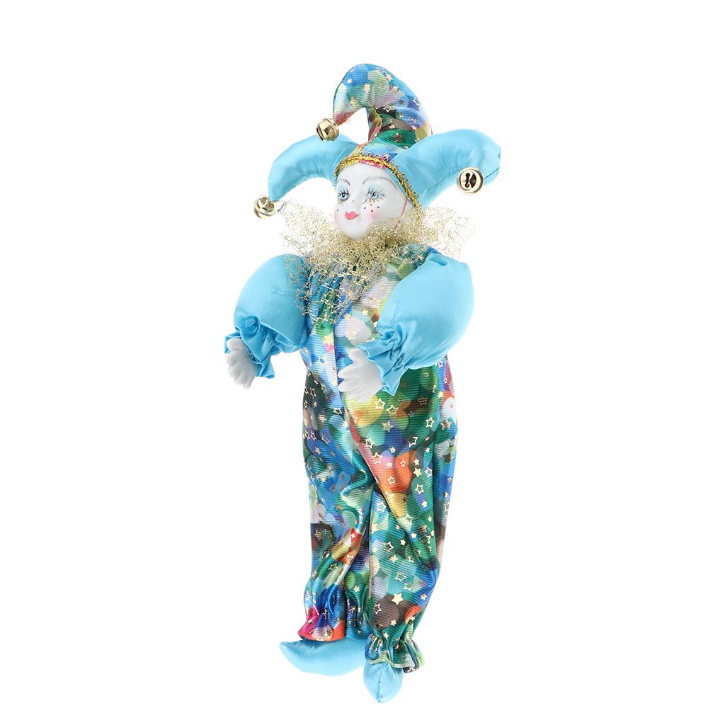 Vintage Collectible Clowns - ตุ๊กตาตัวตลกวินเทจตลกขบขัน ของสะสมเซรามิก รูปปั้นฮาร์เลควิน สำหรับตกแต่งบ้าน