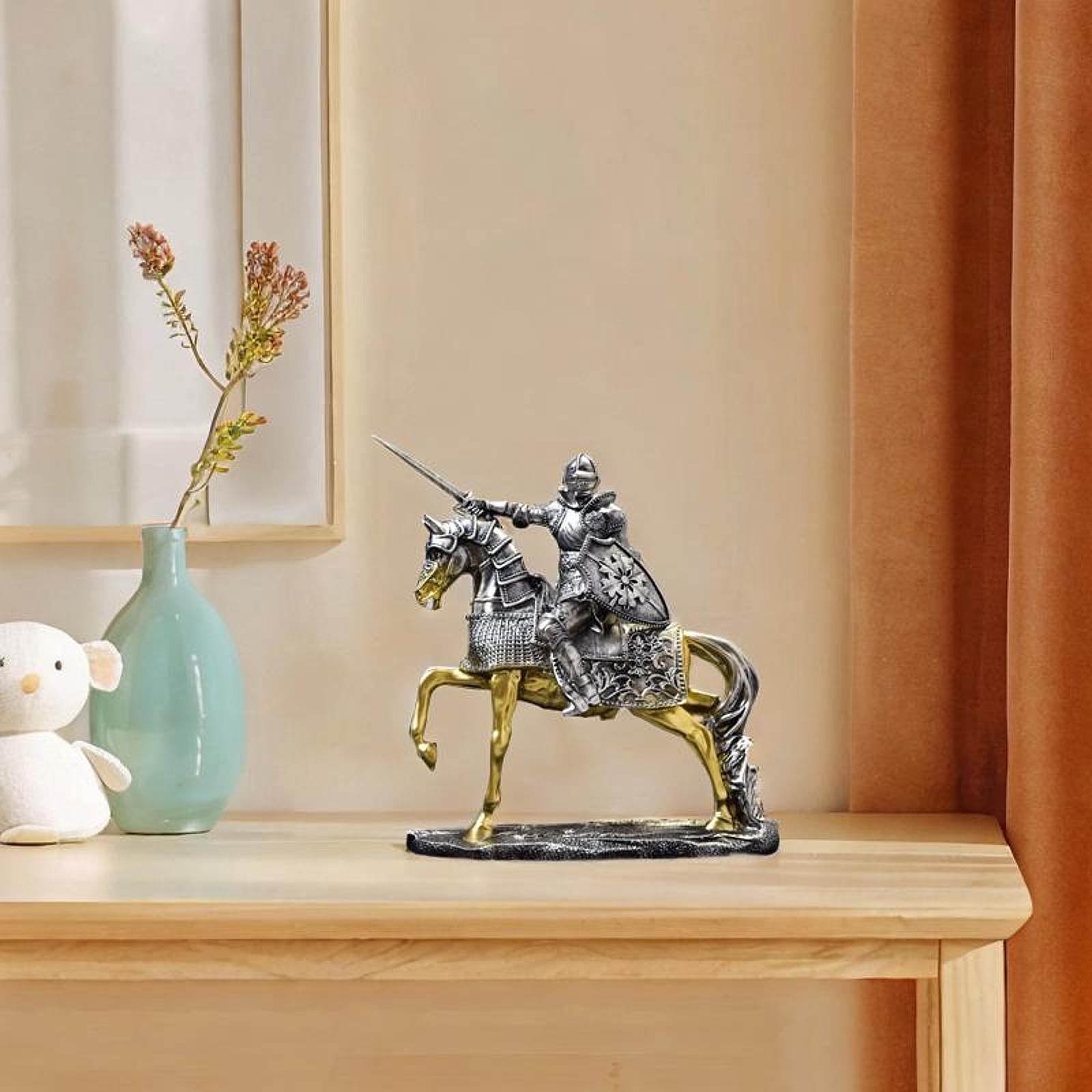 อัศวินรูปปั้นม้า Retro Vintage - Vintage Collectible Ornaments บทวิจารณ์และราคา