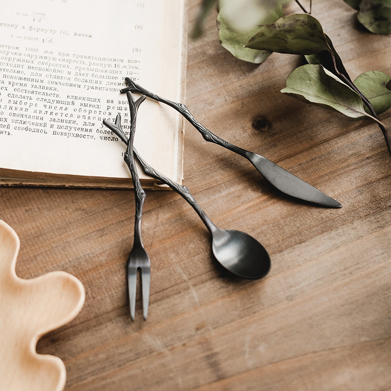 ชุดช้อนส้อมสแตนเลสทรงกิ่งไม้สไ - Vintage Collectible Spoons บทวิจารณ์และราคา