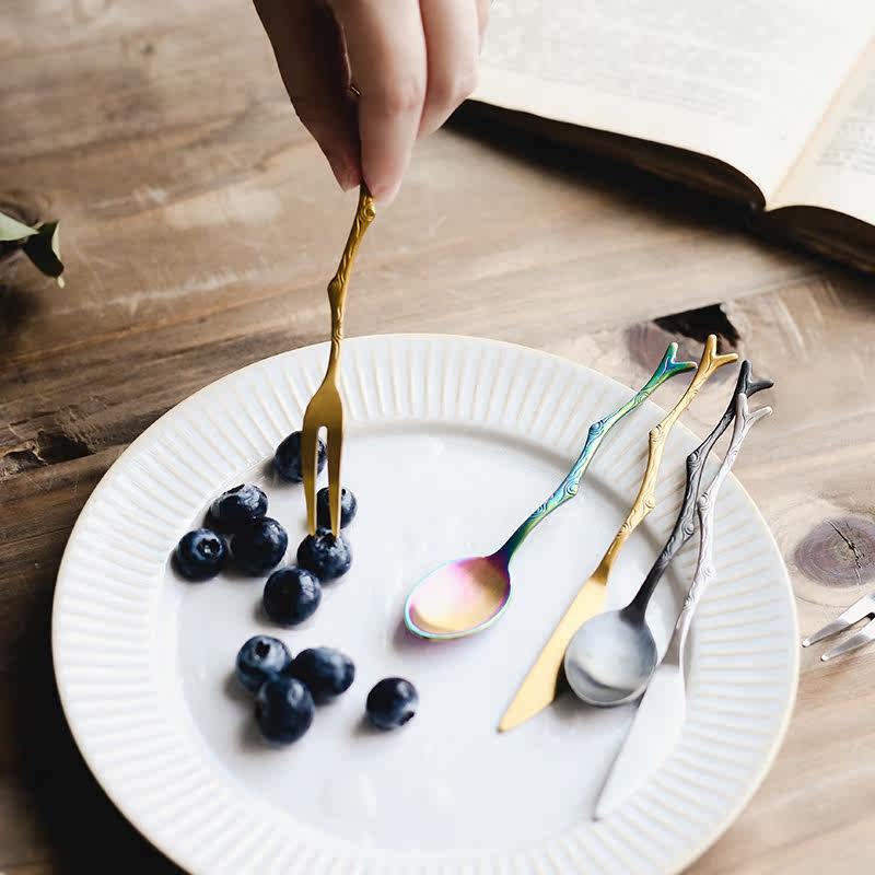 ชุดช้อนส้อมสแตนเลสทรงกิ่งไม้สไ - Vintage Collectible Spoons บทวิจารณ์และราคา