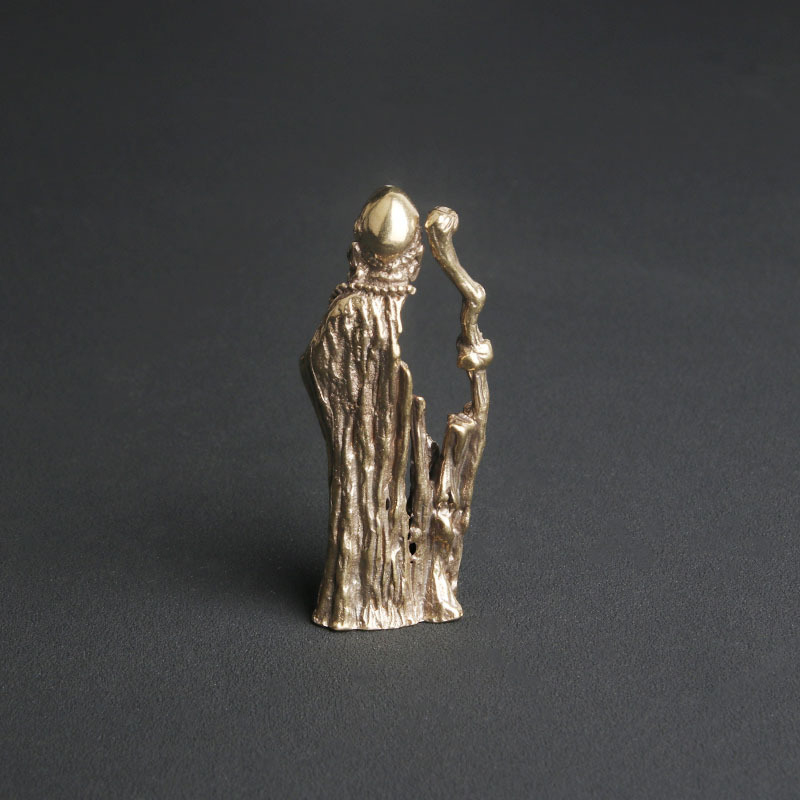 รูปปั้นพระเซนโบราณทำจากทองเหลื - Vintage Collectible Ornaments บทวิจารณ์และราคา