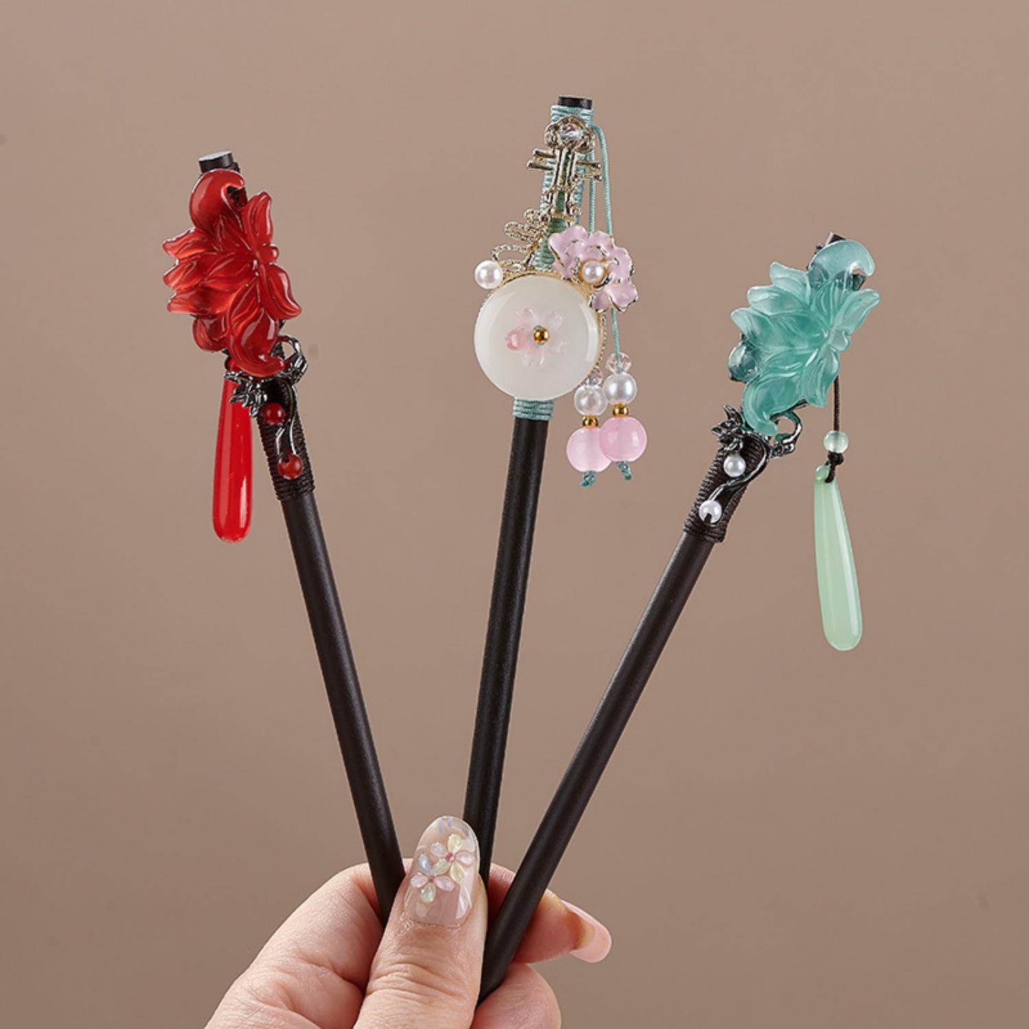 กิ๊บติดผมลายดอกไม้สไตล์วินเทจส - Vintage Jewelry Collection บทวิจารณ์และราคา