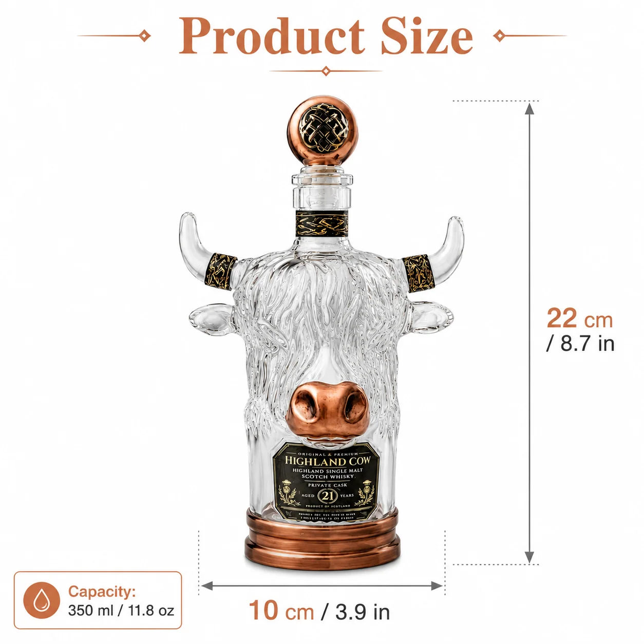 ขวดแก้ววิสกี้รูปวัวไฮแลนด์ดีไซ - Vintage Collectible Liquor Bottles บทวิจารณ์และราคา