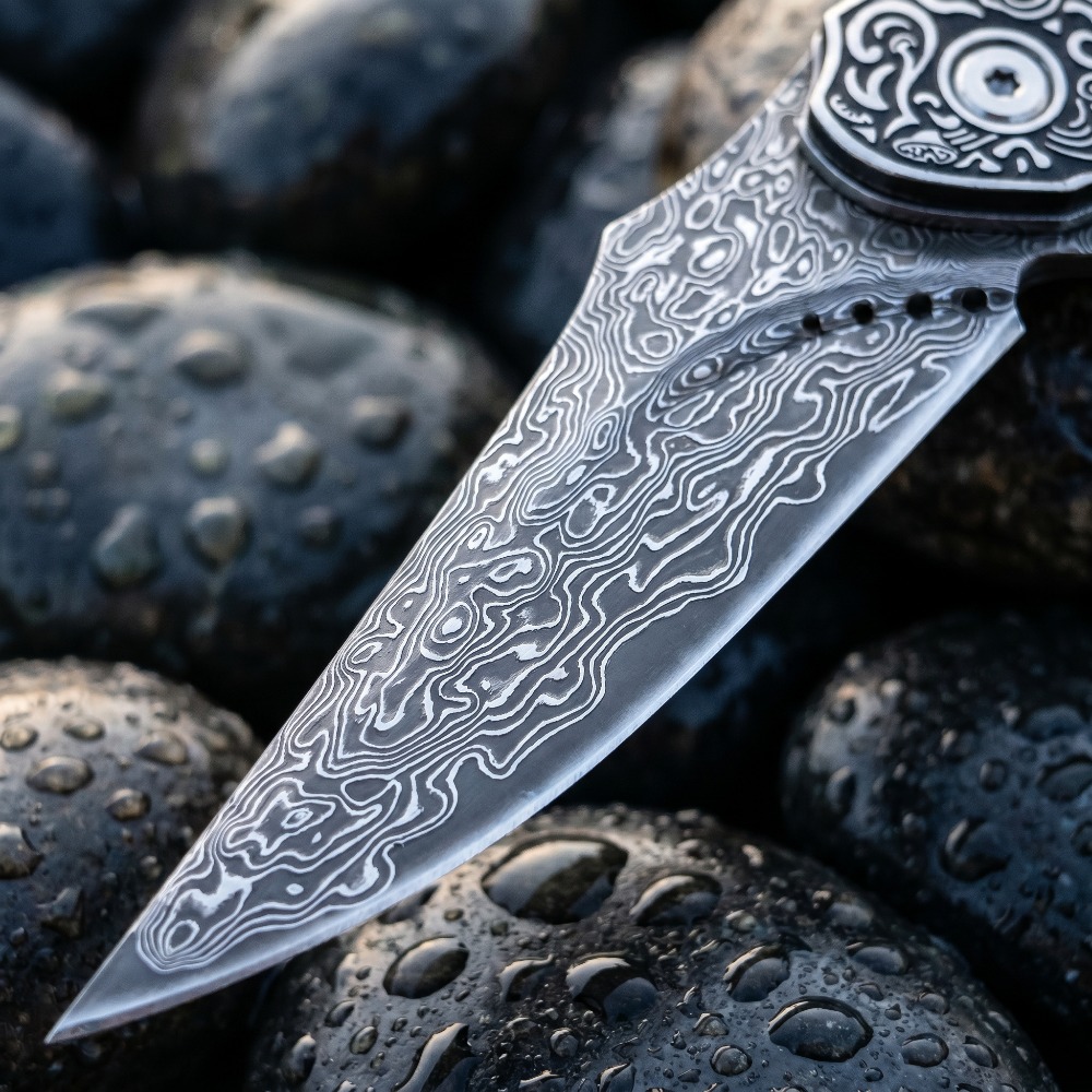 มีดพับลายดามัสกัสแบบวินเทจใหม่ - Vintage Collectible Knives บทวิจารณ์และราคา