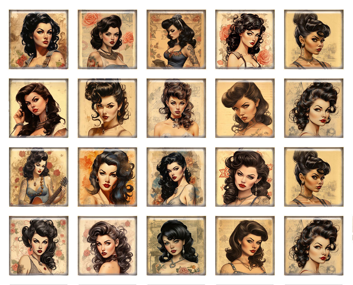 คาโบชองแก้วรูปทรงกลม/วงรี/สี่เ - Vintage Jewelry Collection บทวิจารณ์และราคา