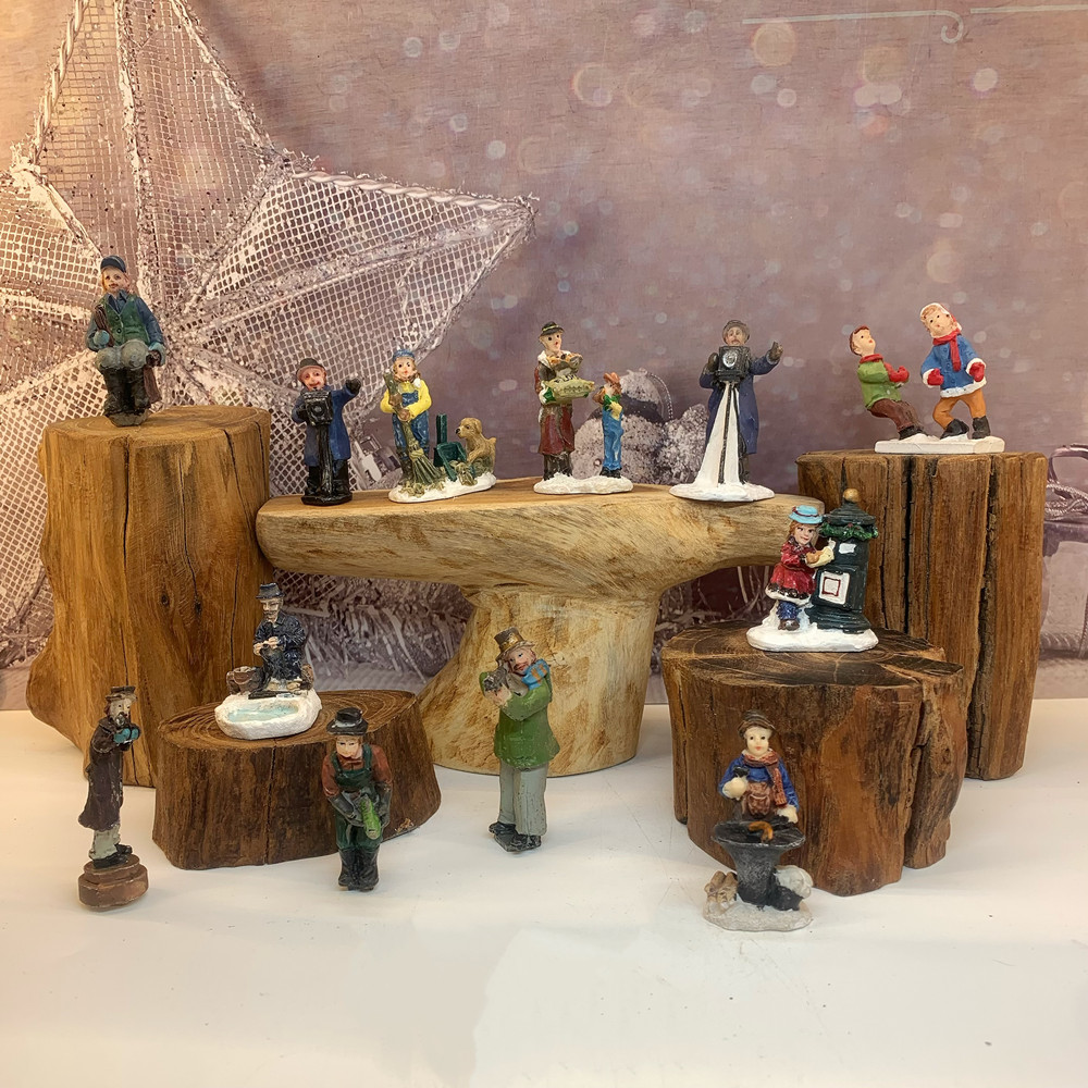 โมเดลเรซิ่นเมืองฤดูหนาวสไตล์วิ - Vintage Collectible Ornaments บทวิจารณ์และราคา