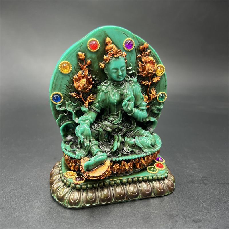 รูปปั้นเทราเขียวโบราณของชาวทิเ - Vintage Collectible Ornaments บทวิจารณ์และราคา