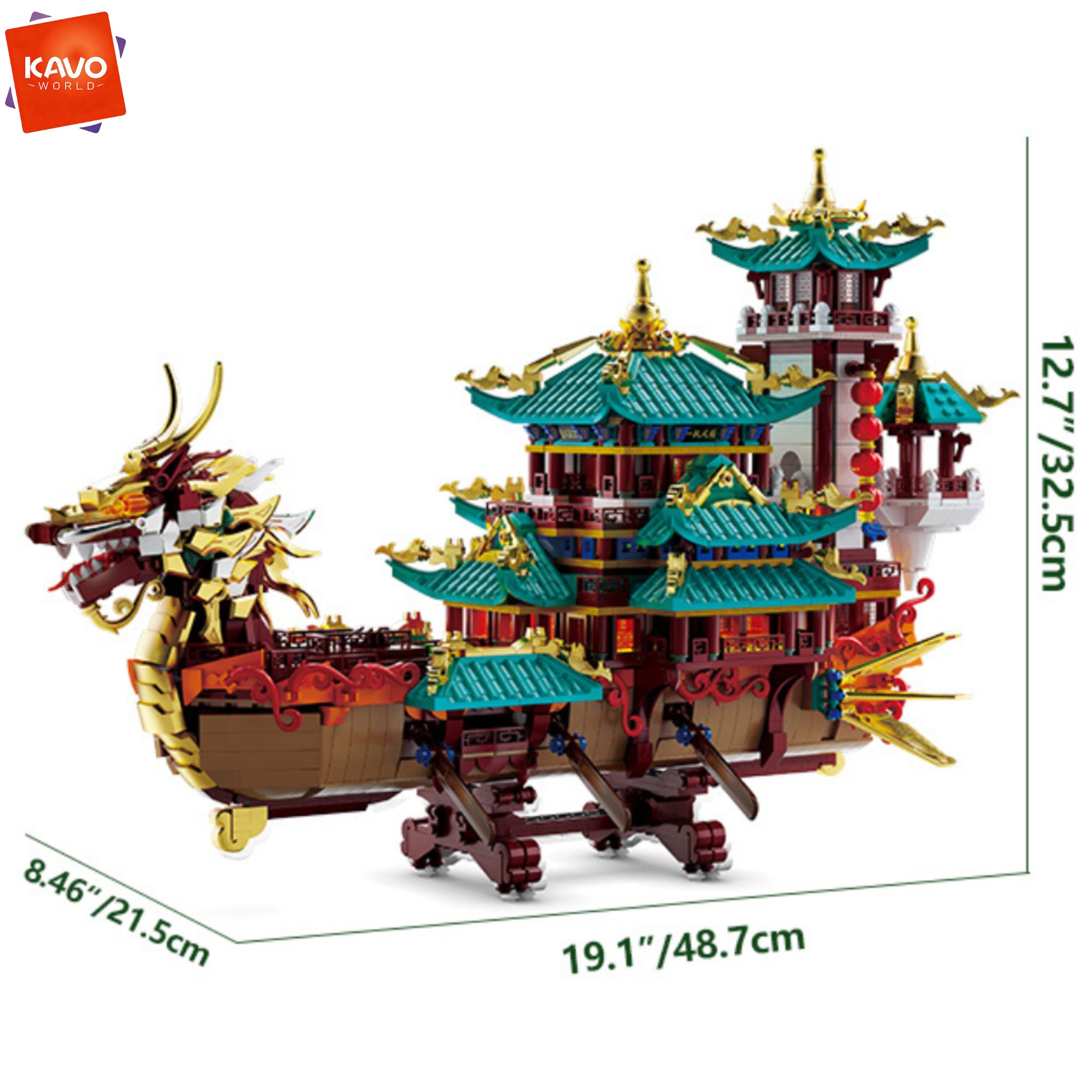 KAVOWORLD ชุดตัวต่อเรือมังกร 2 - Vintage Toys Collector บทวิจารณ์และราคา