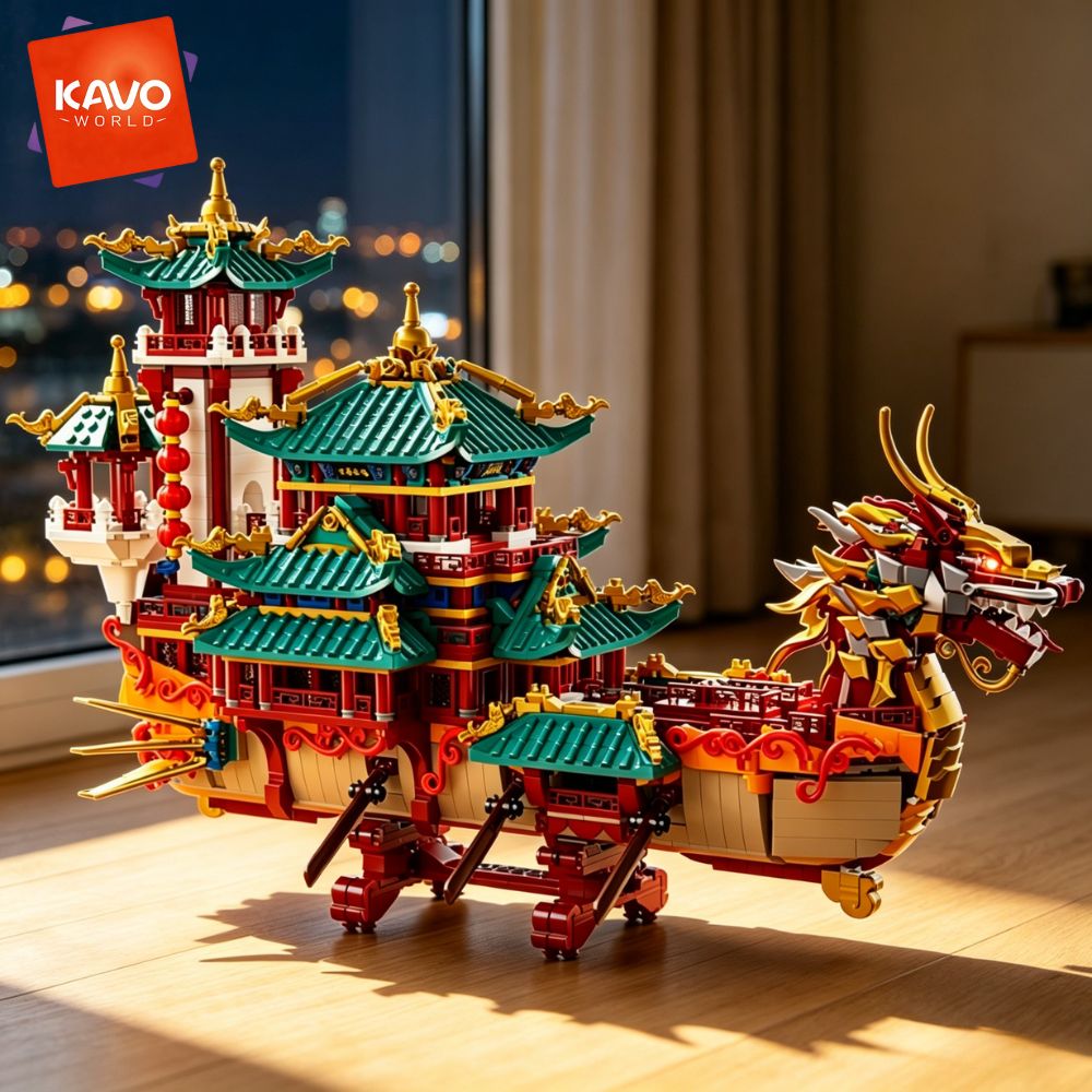 KAVOWORLD ชุดตัวต่อเรือมังกร 2 - Vintage Toys Collector บทวิจารณ์และราคา