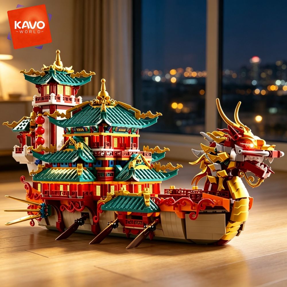 KAVOWORLD ชุดตัวต่อเรือมังกร 2 - Vintage Toys Collector บทวิจารณ์และราคา