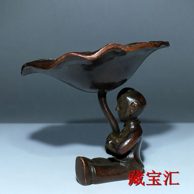 รูปปั้นทองสัมฤทธิ์ใบบัวโบราณสไ - Vintage And Collectible Items บทวิจารณ์และราคา