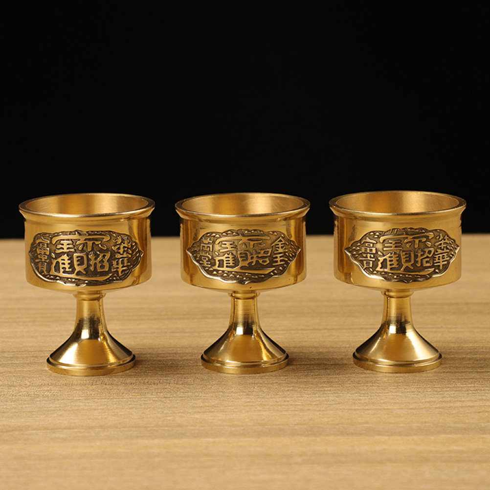 แก้วไวน์ทองแดงแท้ 1 ชิ้น สไตล์ - Vintage Collectible Ornaments บทวิจารณ์และราคา