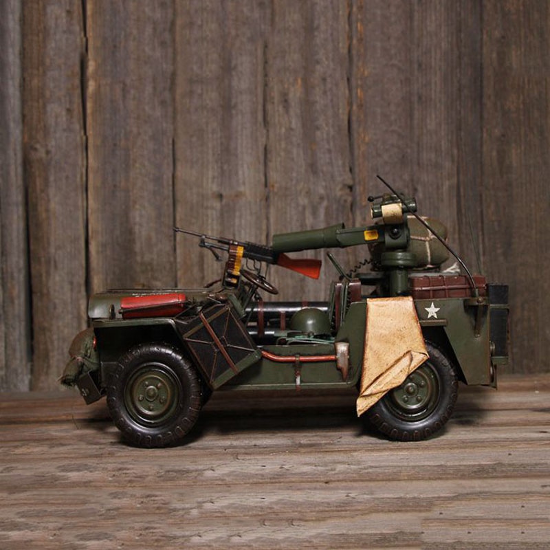 โมเดลยานพาหนะทหารเหล็กทำมือสไต - Collectible Vintage Tools บทวิจารณ์และราคา