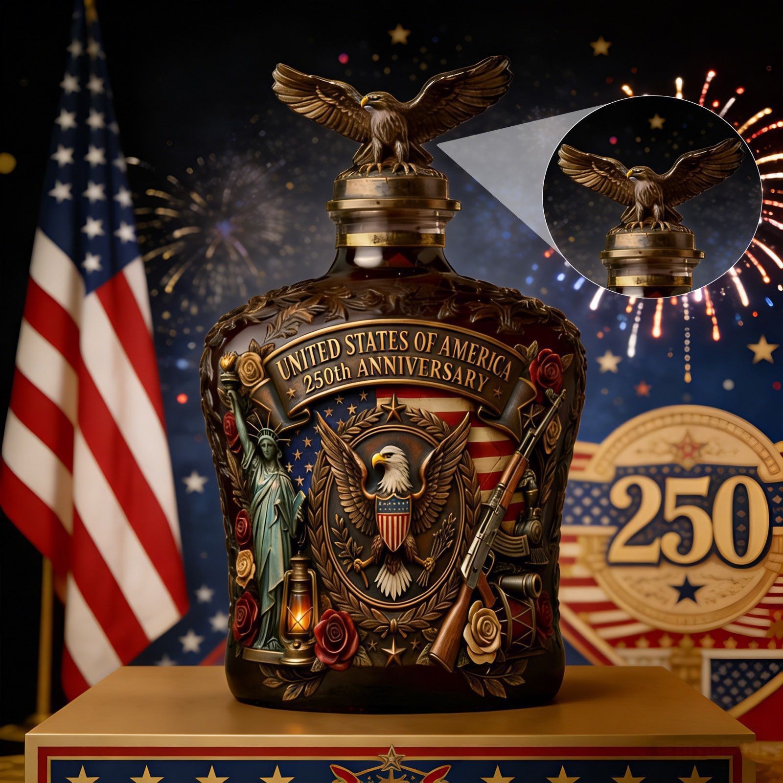 ขวดเหล้าวิสกี้อเมริกันลายอินทร - Vintage Collectible Liquor Bottles บทวิจารณ์และราคา